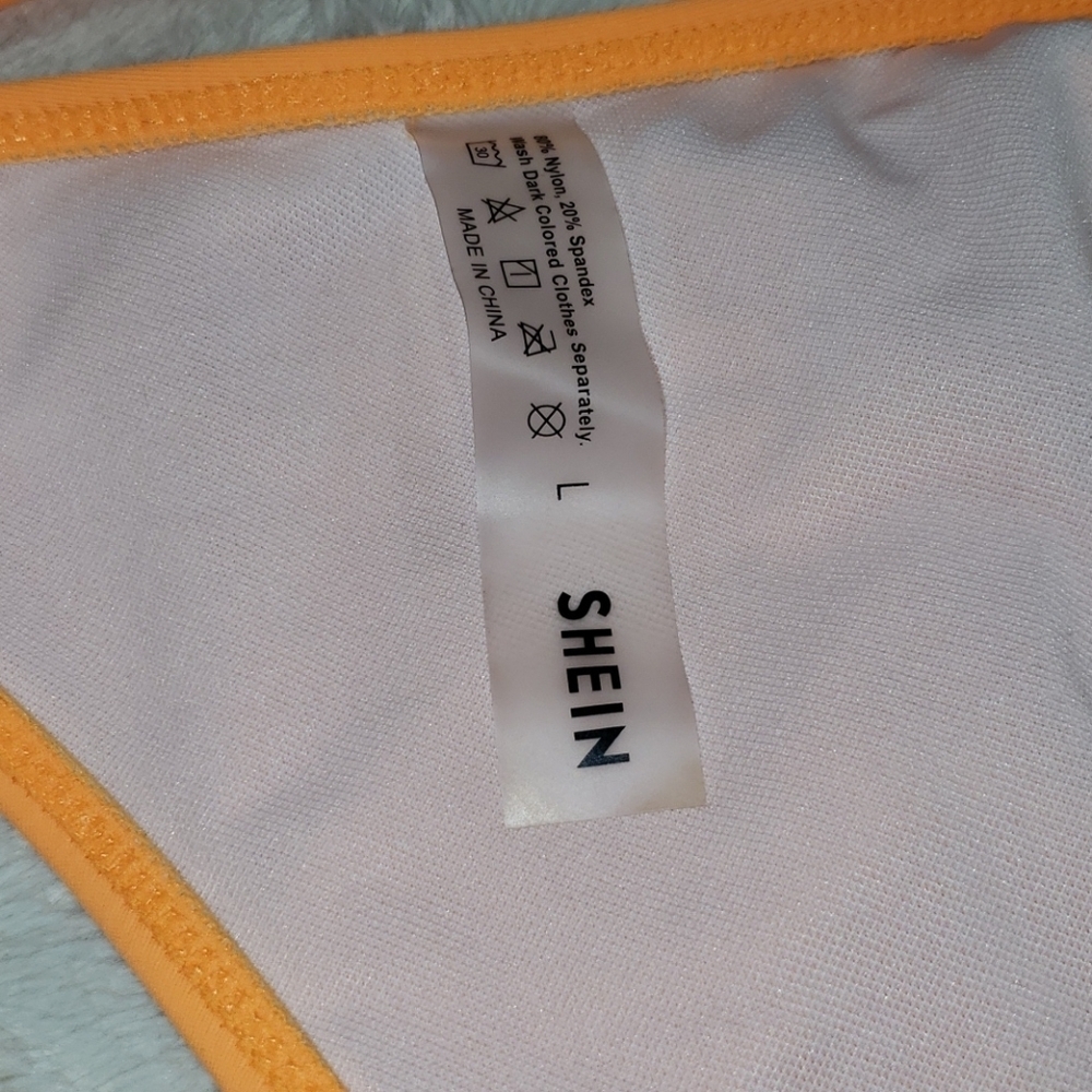 Shein orange two piece swimsuit large - Picture 7 of 15